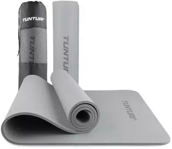 Tunturi Yogamatte 8mm rutschfest, grau (14TUSYO078)