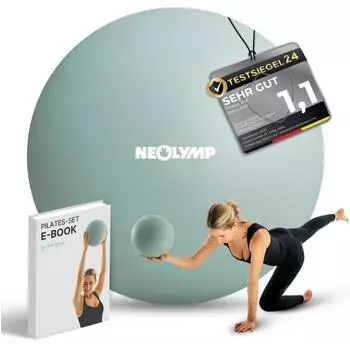 Neolymp Pilatesball 20cm, Silikon, rutschfest, inkl. Pumpe (NEOLYMP_PLB210)
