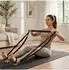 Relaxdays Pilates Bar Kit mit Widerstandsbändern, schwarz