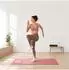 Relaxdays Yogamatte mit Tragegurt, 5mm, rosa