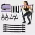 Relaxdays Pilates Bar Kit mit Widerstandsbändern, lila/schwarz