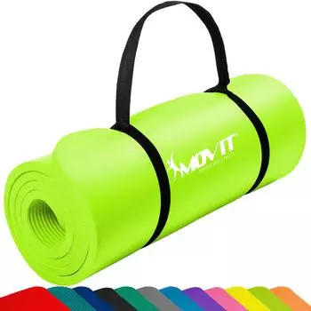 Movit Gymnastikmatte NBR, rutschfest, 10/15mm