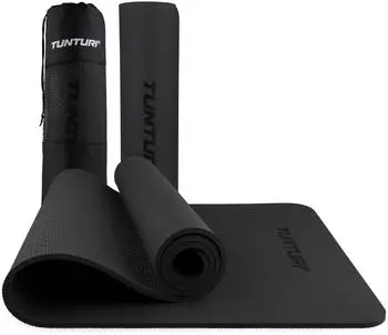 Tunturi Yogamatte 8mm, schwarz, rutschfest