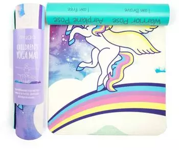 Myga Magisches Einhorn Kinder-Yogamatte, bunt, 150x55cm (RY1119)