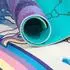 Myga Magisches Einhorn Kinder-Yogamatte, bunt, 150x55cm (RY1119)