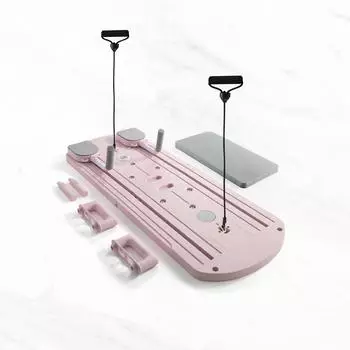 Myga Tragbares Pilates-Reformer Set, rosa, 106x40x3cm (RY2525)