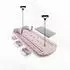 Myga Tragbares Pilates-Reformer Set, rosa, 106x40x3cm (RY2525)