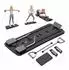 Relaxdays Pilates Board Reformer, 9-tlg. Set, schwarz/grau