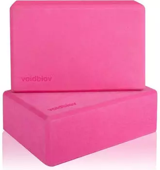LuxusKollektion Yoga-Blöcke 2er-Set EVA-Schaumstoff pink (23x15,5x7,8cm)