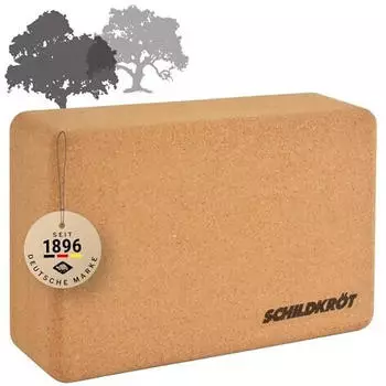 Schildkröt Yoga Block aus Naturkork, 23x15x7,5cm (960271)