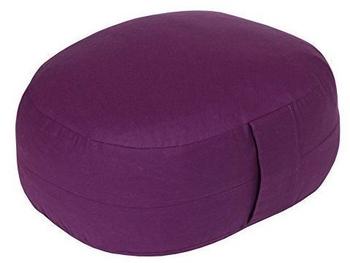 Yogabox MeditationskissenYogakissen oval Made in Germany aubergine