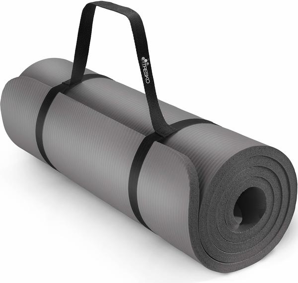 Tresko TRESKO® Yoga Mat 185x60x1 cm grey