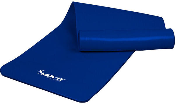 Movit Yogamatte Pilates Gymnastikmatte, 190 x 100 x 1,5 cm royalblau