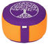 Yogabox Meditationskissen Glückssitz Lebensbaum lila / orange