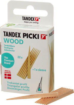 Tandex Picki Wood Zahnstocher (80 Stk.)