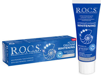 R.O.C.S. Active Calcium Whitening Zahnpasta fluoridfrei (94 g)