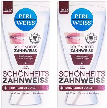 Perlweiss Sch&ouml;nheits Zahnweiss Strahlender Glanz (2 x 50ml)