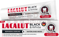 LACALUT Black & White Zahnpasta, professionelle Zahnaufhellung, Remineralisiert den