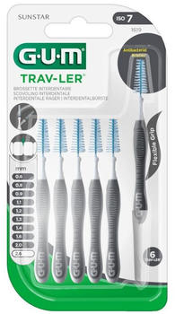 GUM Trav-ler Interdentalbürsten 2,6mm dunkelgrau (6 Stk.)