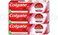 Colgate Max White Expert Original bleichende Zahnpasta 3x75 ml