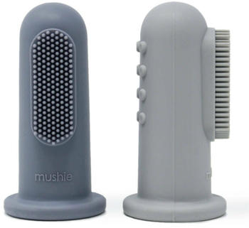 Mushie Finger Toothbrush Tradewinds/Stone (2 Stk.)