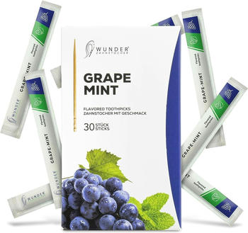 Wunder Zahnstocher mit Geschmack Traube/Minze (30 Stk.)