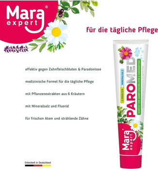Mara Expert Paromed Zahncreme mit 6 Kräutern + Mineralsalz (75 g)