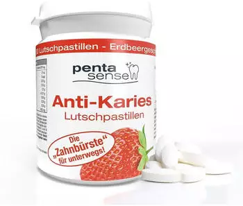 ApoTeam Penta-Sense Anti-Karies Lutschpastillen Erdbeere (30 Stk.)