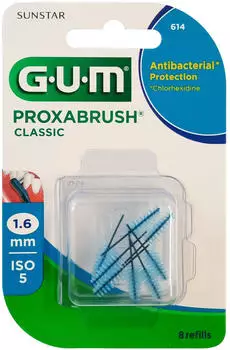 GUM Proxabrush Classic Ersatzb&uuml;rsten 1,6 mm Iso 5 (8 Stk.)