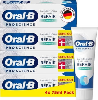 Oral-B Pro-Science Zahnfleisch & -schmelz Repair Extra Frisch 4 x 75ml