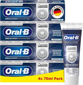 Oral-B Pro-Expert Advanced Zahnpasta Grüne Minze (4 x 75ml)