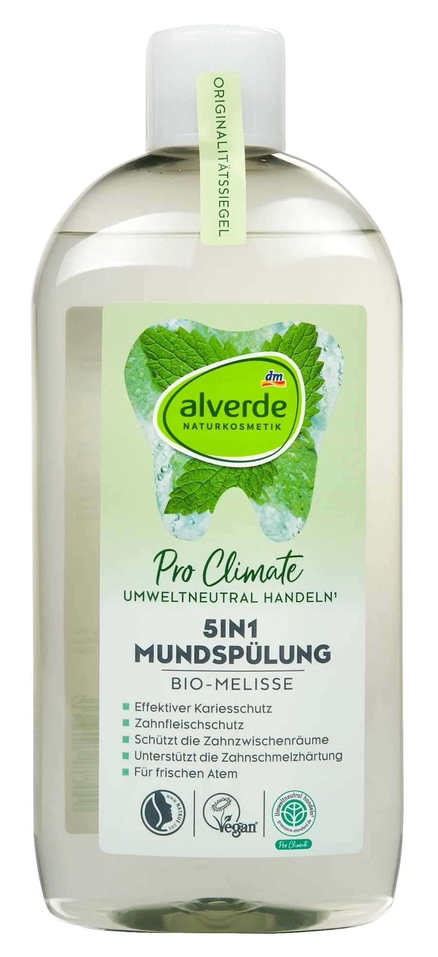 dm Alverde Naturkosmetik 5in1 Mundsp&uuml;lung Bio-Melisse