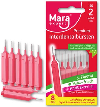 Mara Expert Premium Interdentalbürsten ISO 2 mittel fein (8 Stk.)