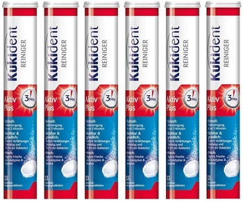 Kukident Aktiv Plus Gebissreiniger (6 x 33 Tabs)