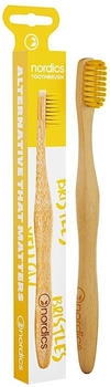 nordics Bamboo Zahnbüste gelbe Borsten