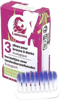Lamazuna Zahnbürsten-Wechselköpfe Extra-Weich 3 Stk.