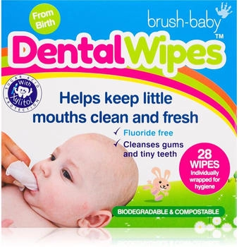 Brush-Baby Dental Wipes for Kids 28 Stk.