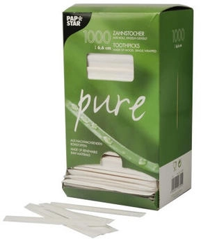 Papstar Pure Zahnstocher 16701 (12 x 1000 Stk.)
