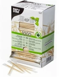 Papstar Holz Zahnstocher mit Menthol 16699 (12 x 1000 Stk.)