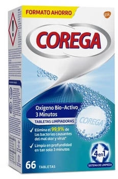 Corega Active Oxygen 3 Minutes Tabletten 66 Stk.