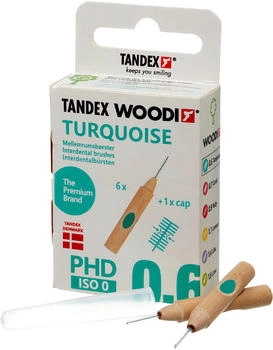 Tandex Woodi Interdentalbürste 0,6 Turquoise (6 Stk.)