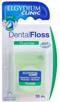 Elgydium Clinic Fluoride Zahnseide Mint 35 m