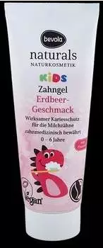 Bevola Naturals Kids Zahngel Erdbeer-Gschmack mit Fluorid, 0-6 Jahre