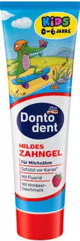 Dontodent Kids mildes Zahngel mit Himbeer- Geschmack, 0-6 Jahre