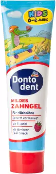Dontodent Kids mildes Zahngel mit Himbeer- Geschmack, 0-6 Jahre