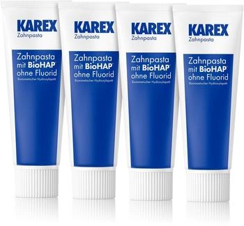 Dr. Kurt Wolff Karex Zahnpasta ohne Fluorid (4 x 75ml)