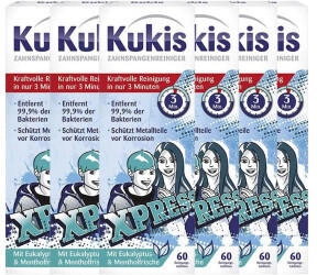 Kukident Kukis Zahnspangenreiniger (6 x 60 Stk.)