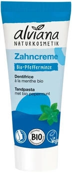 Alviana Naturkosmetik Zahncreme Bio-Pfefferminze - 75 ml