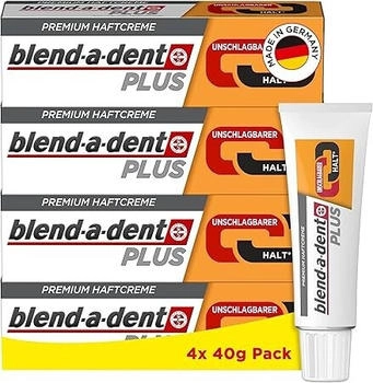 blend-a-dent Plus Premium Haftcreme Unschlagbarer Halt 4 x 40g
