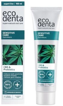 ecodenta eco denta EXPERT LINE Sensitive Zahnpasta mit CBD und Probiotika